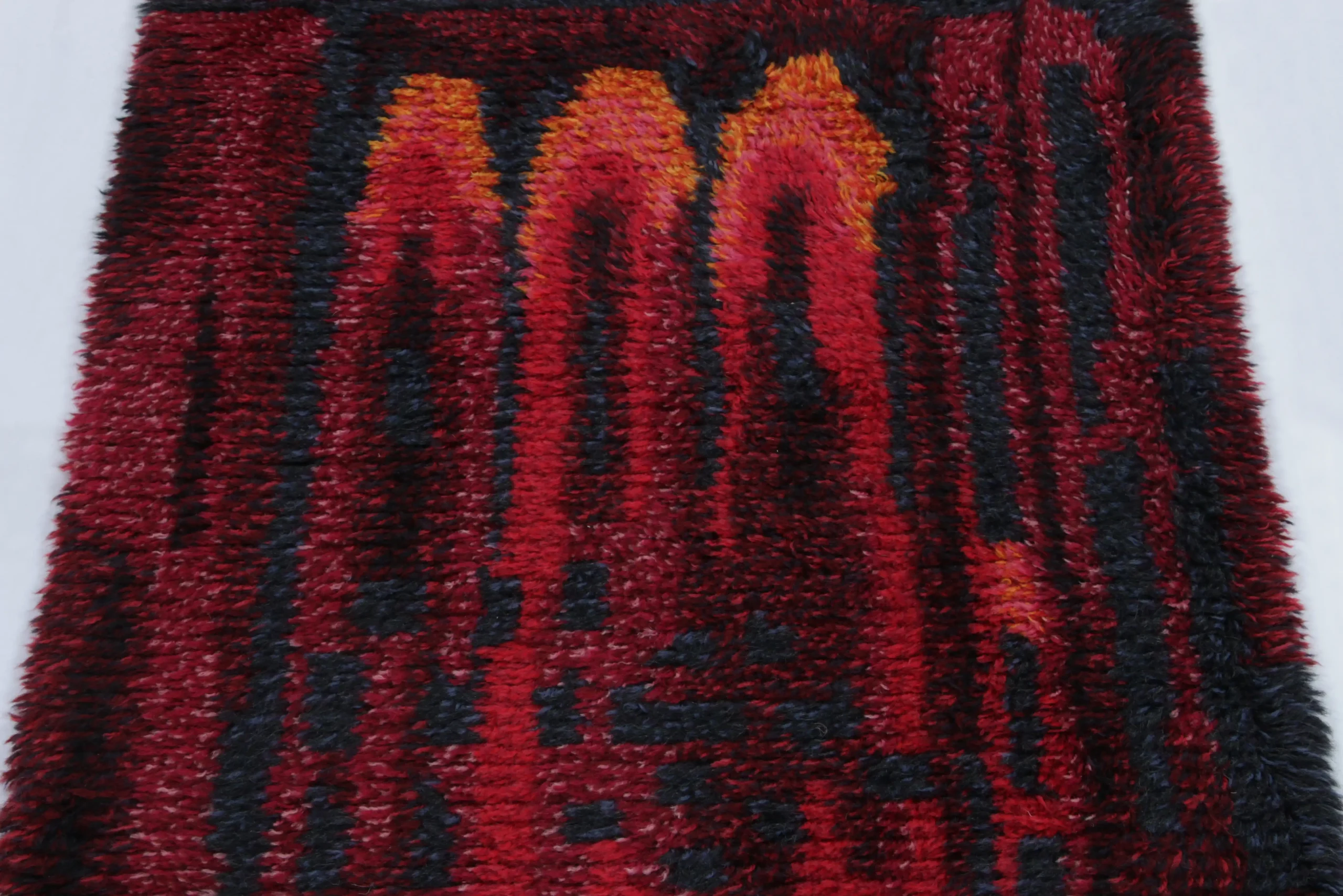 Vintage Swedish Rya Rug
