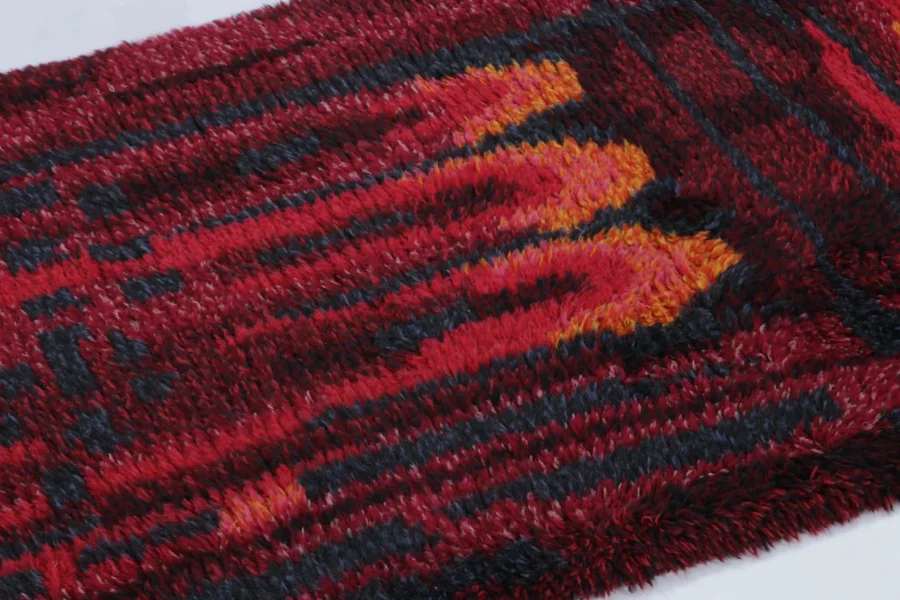 Vintage Swedish Rya Rug