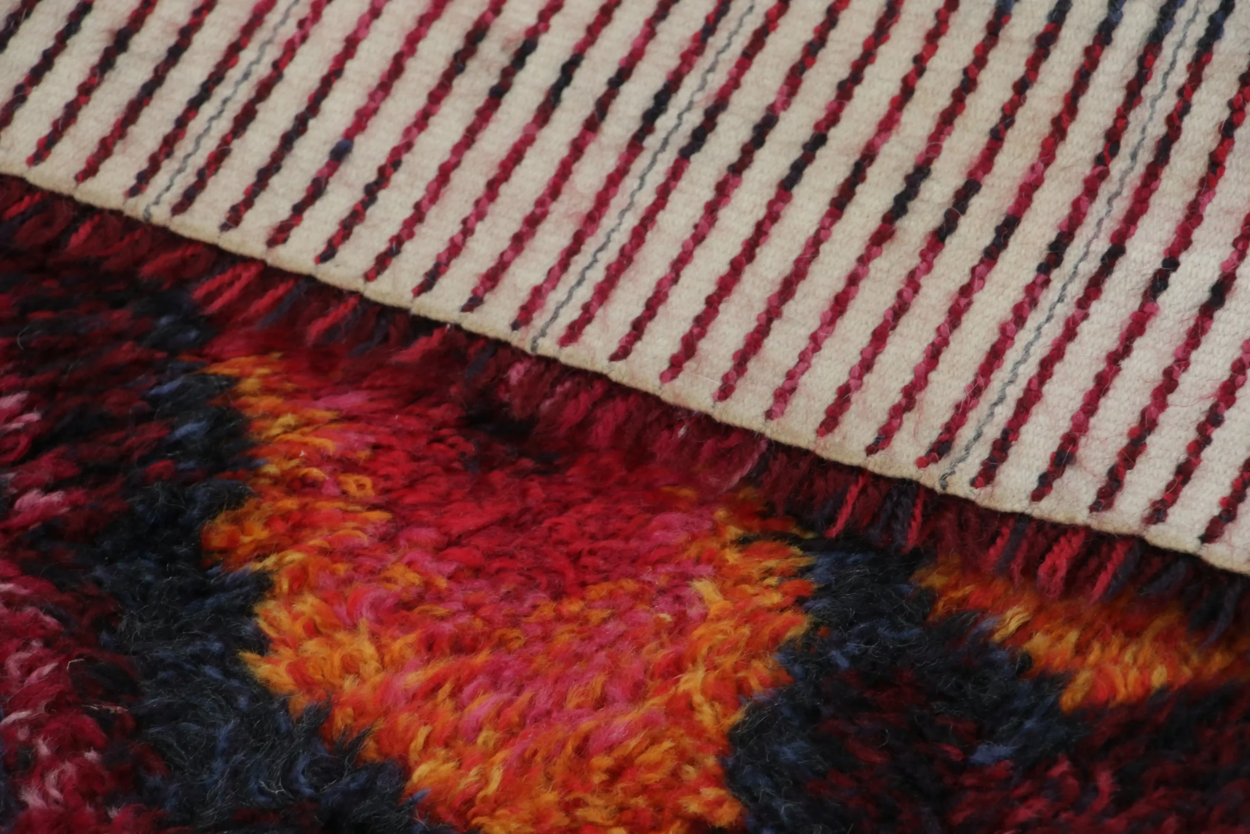 Vintage Swedish Rya Rug