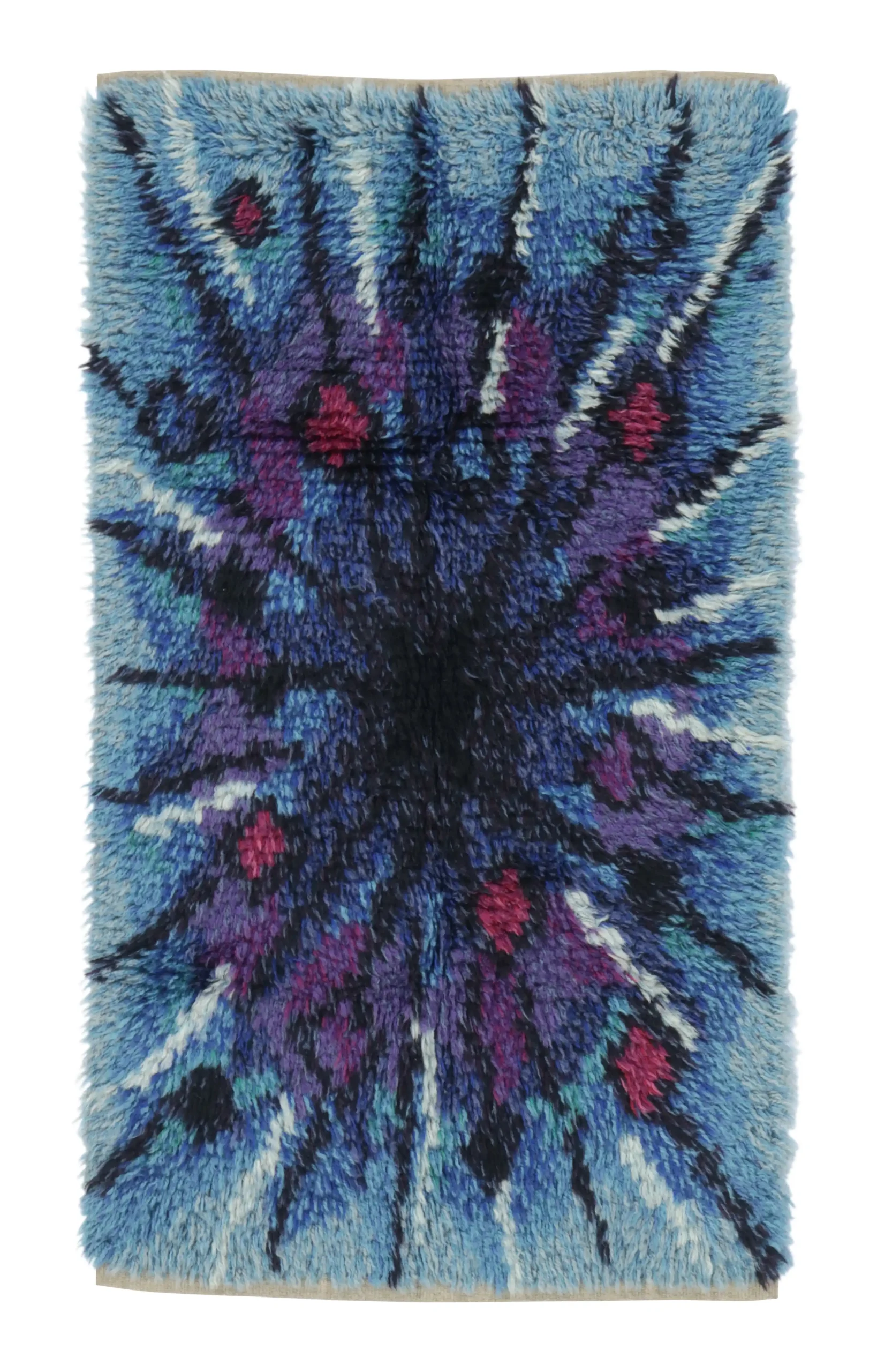 Vintage Swedish Rya Rug