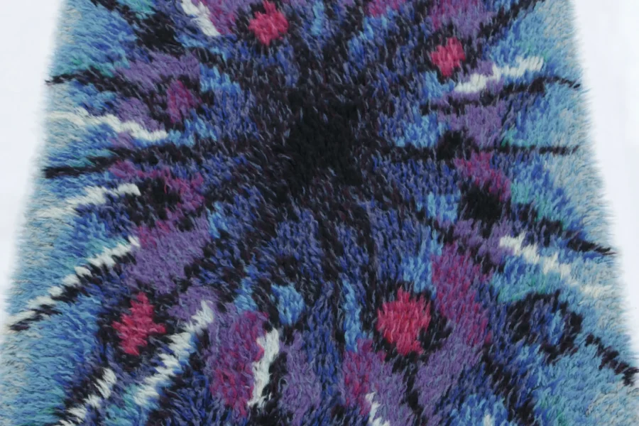 Vintage Swedish Rya Rug