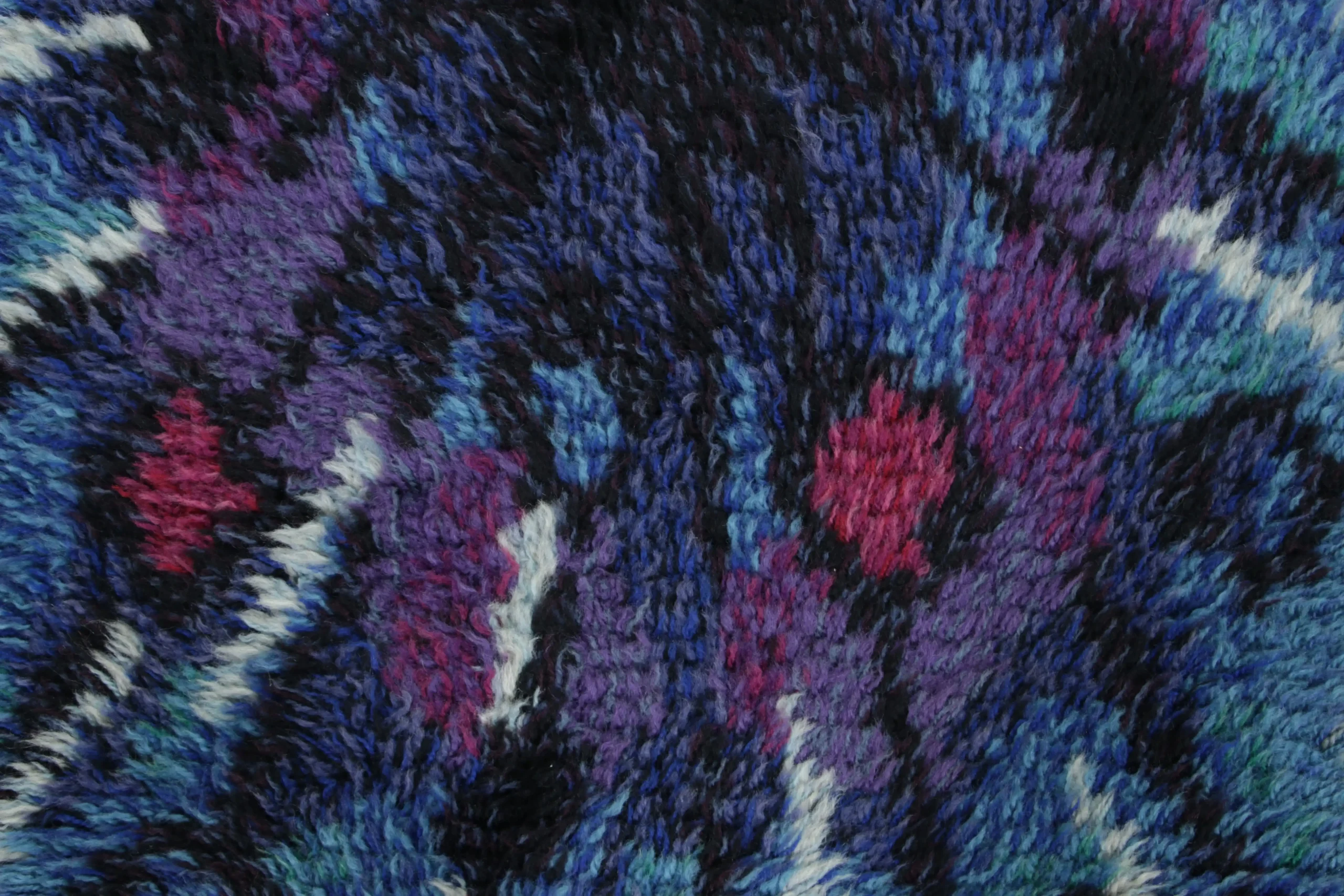 Vintage Swedish Rya Rug