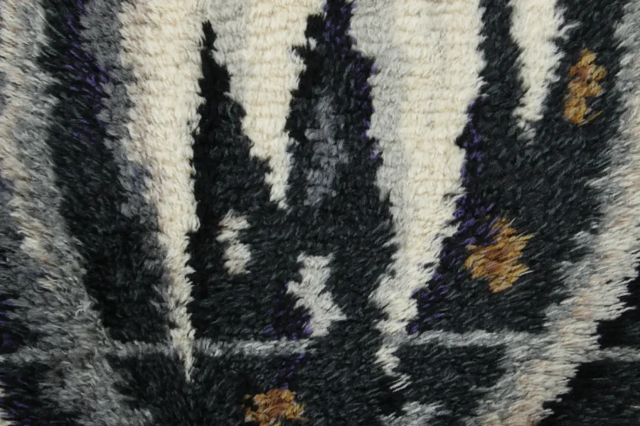 Vintage Swedish Rya Rug