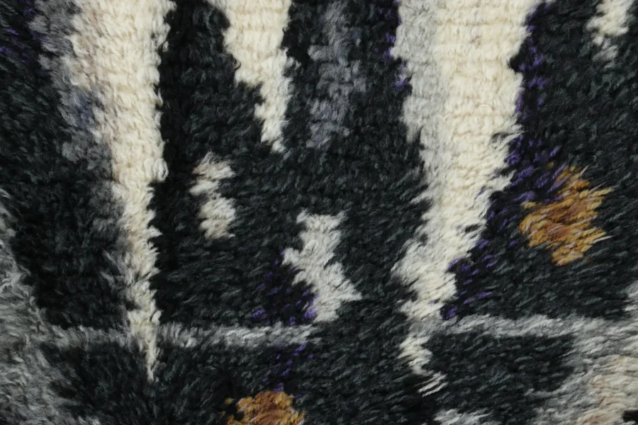 Vintage Swedish Rya Rug