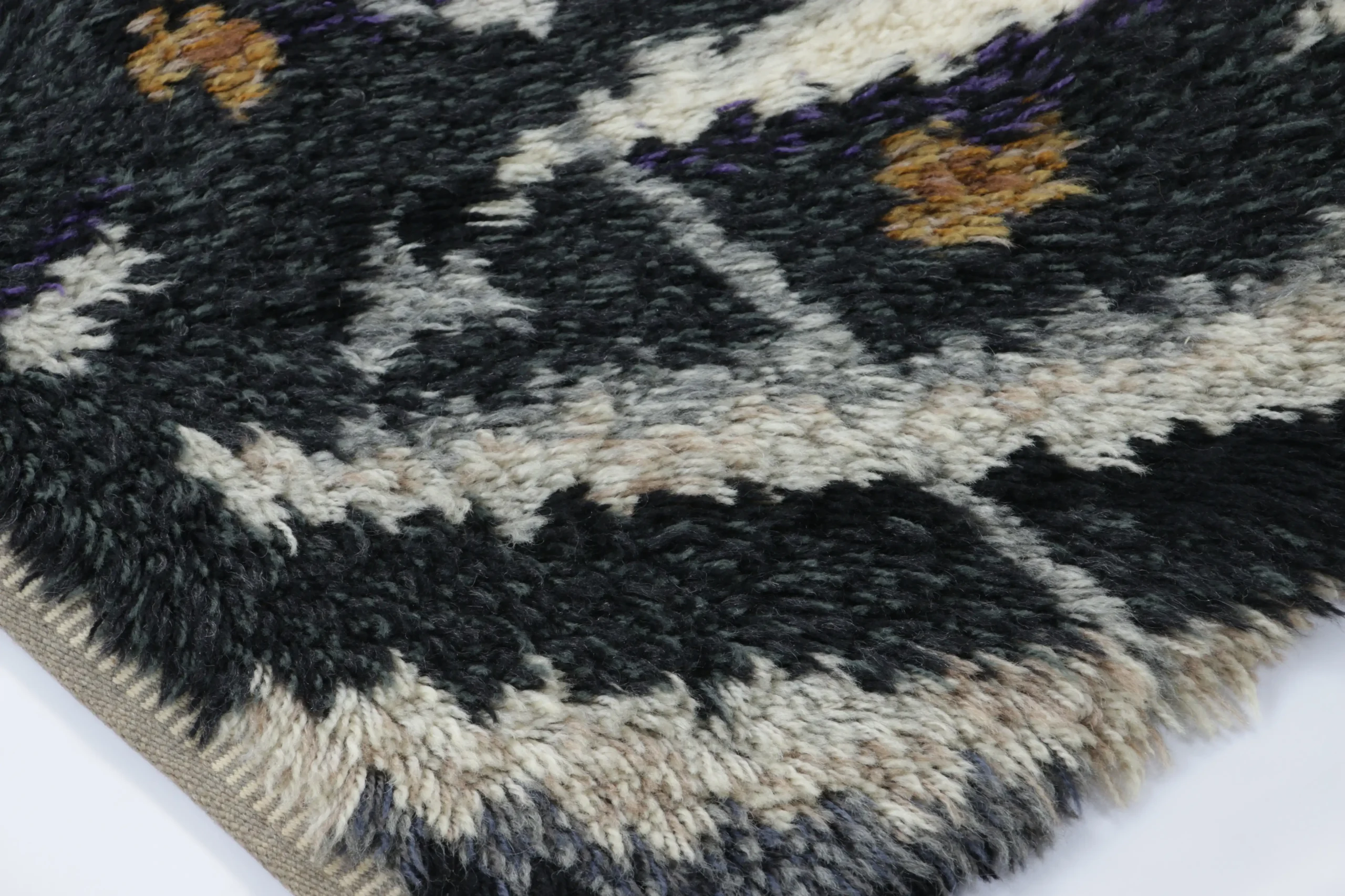 Vintage Swedish Rya Rug