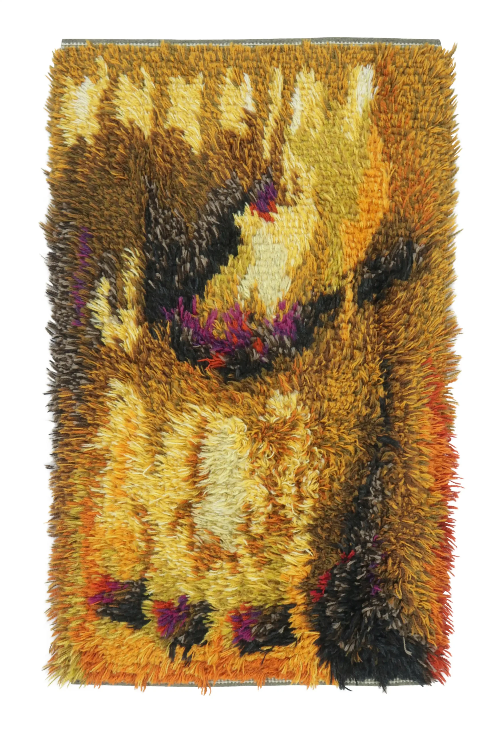 Vintage Swedish Rya Rug