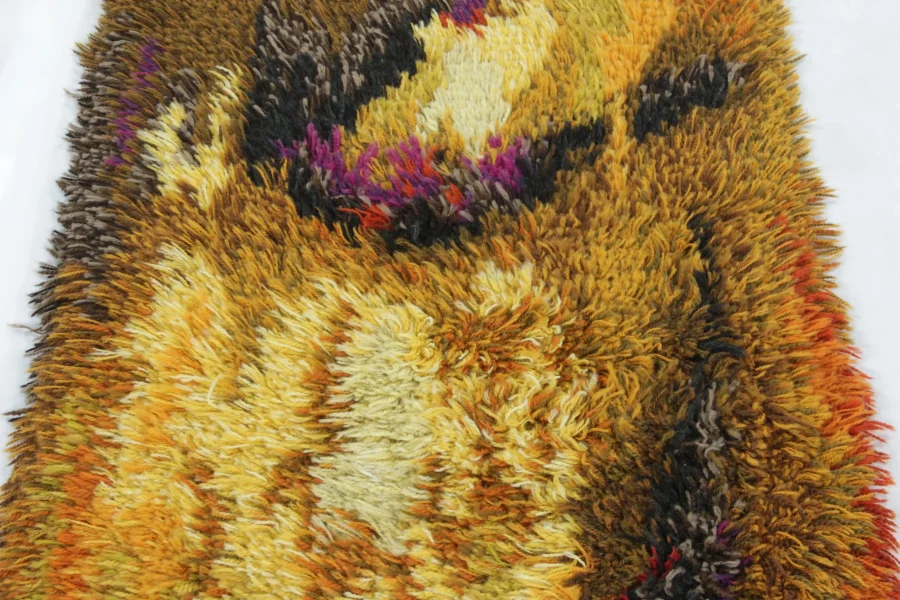 Vintage Swedish Rya Rug