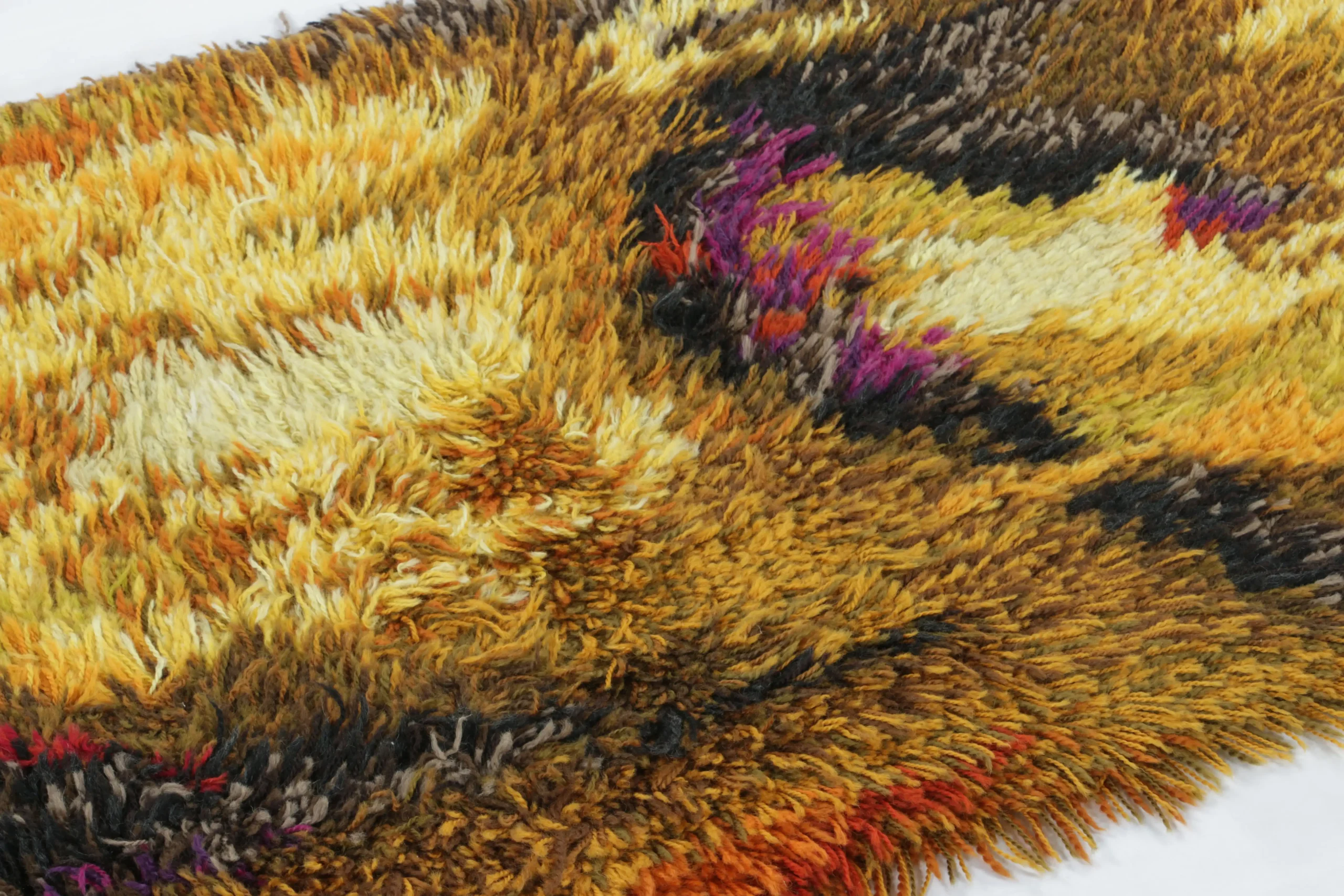 Vintage Swedish Rya Rug