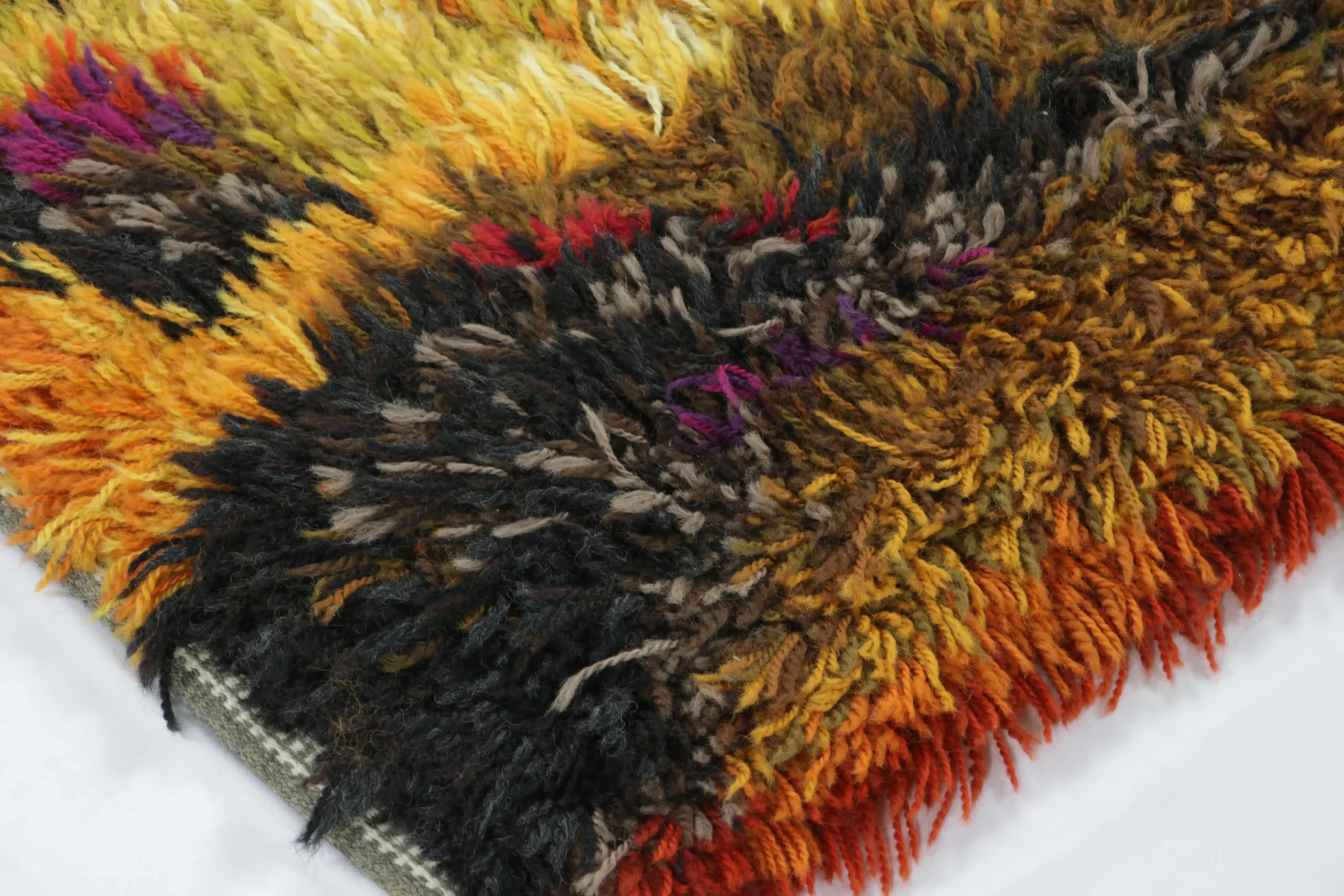 Vintage Swedish Rya Rug