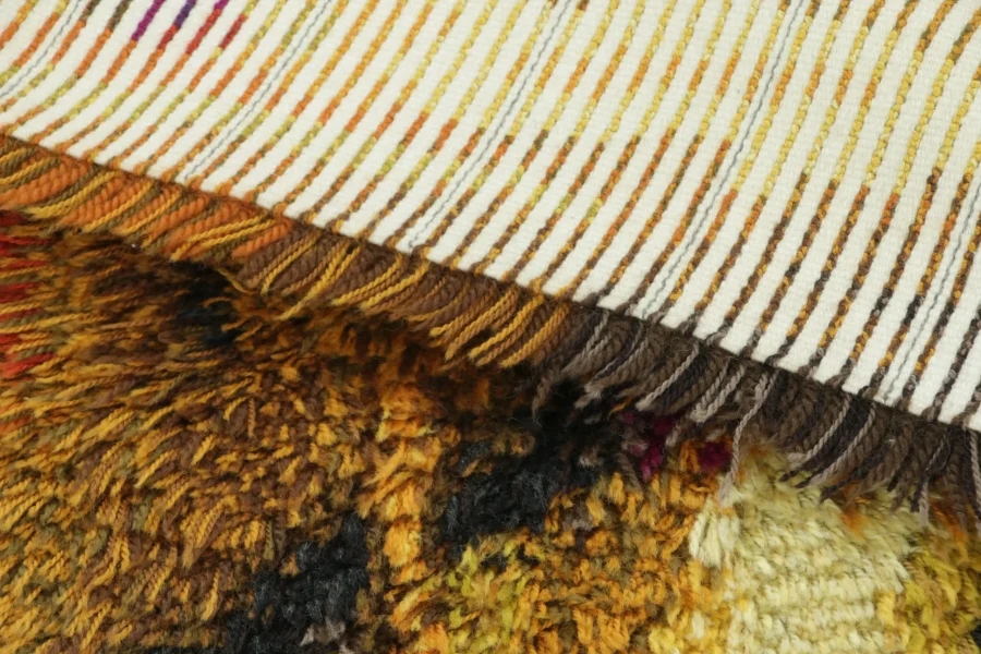 Vintage Swedish Rya Rug