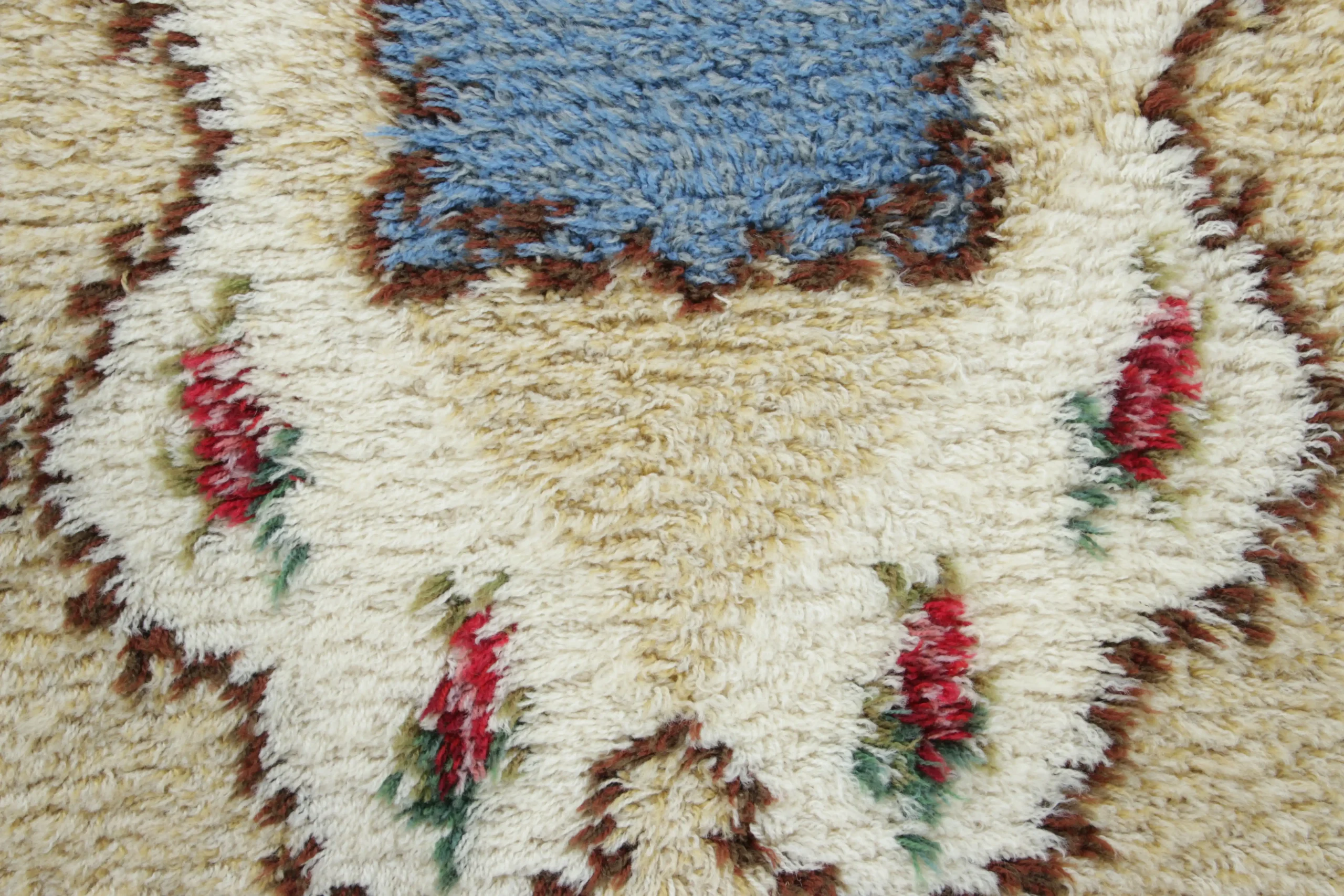 Vintage Swedish Rya Rug
