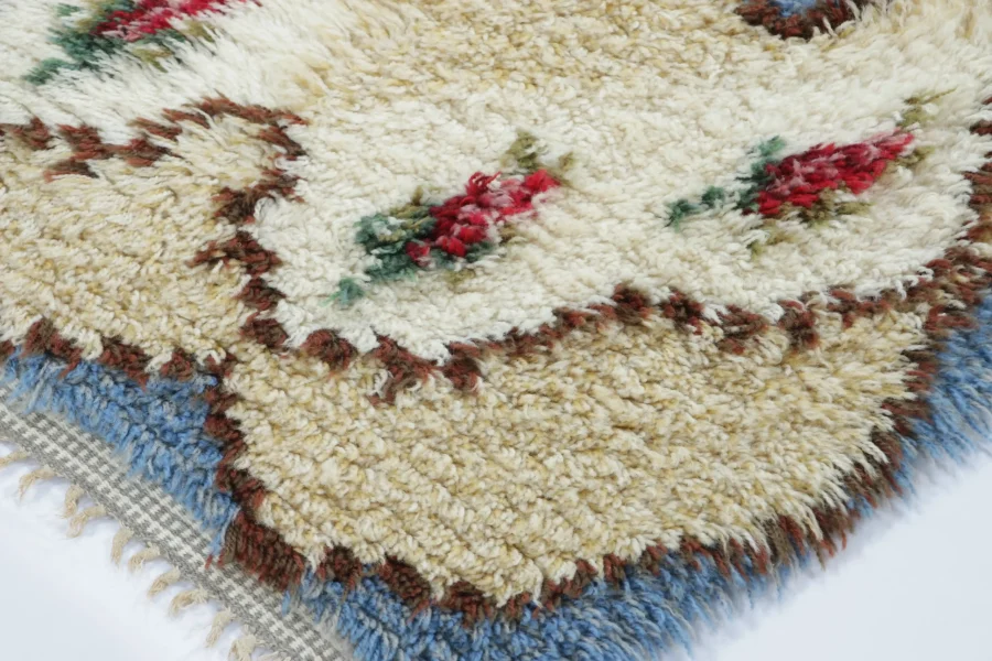 Vintage Swedish Rya Rug