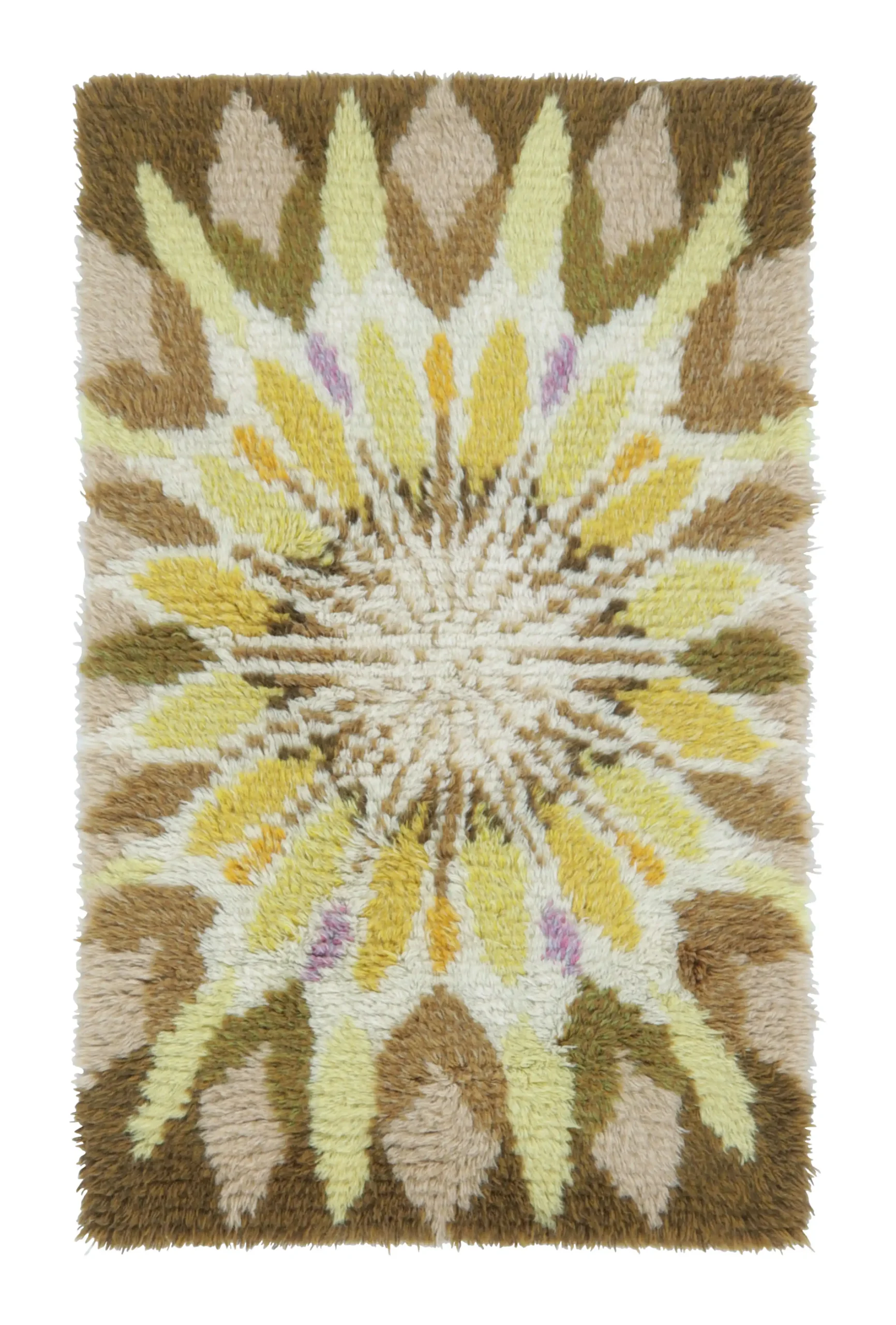Vintage Swedish Rya Rug