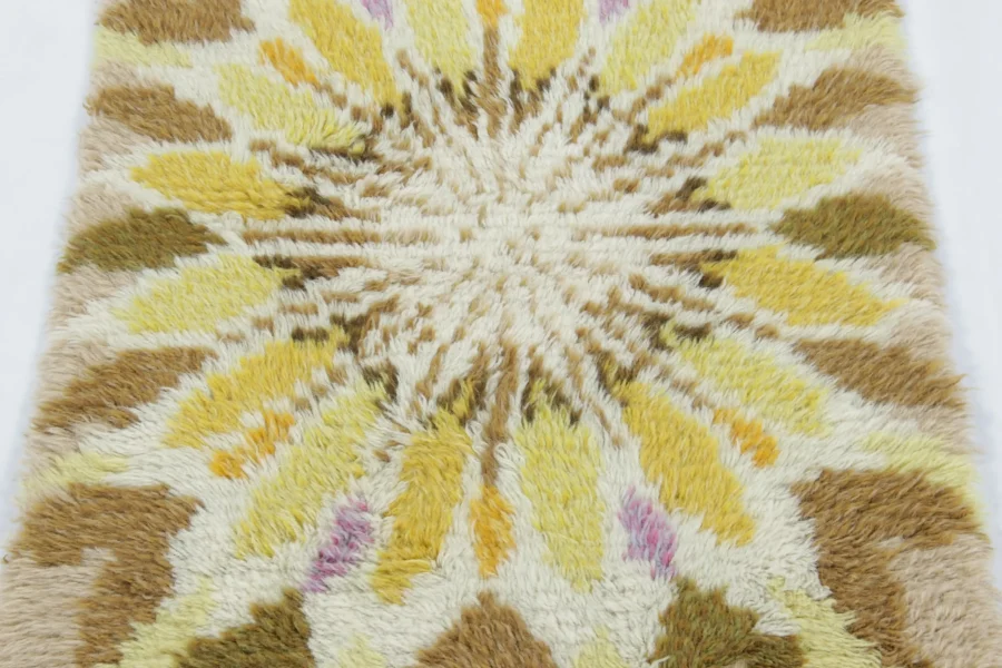 Vintage Swedish Rya Rug