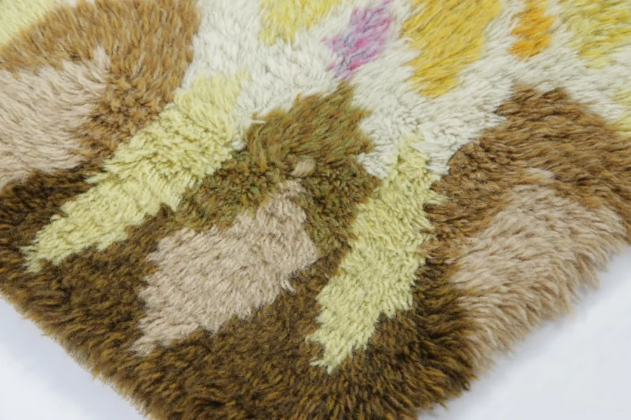 Vintage Swedish Rya Rug