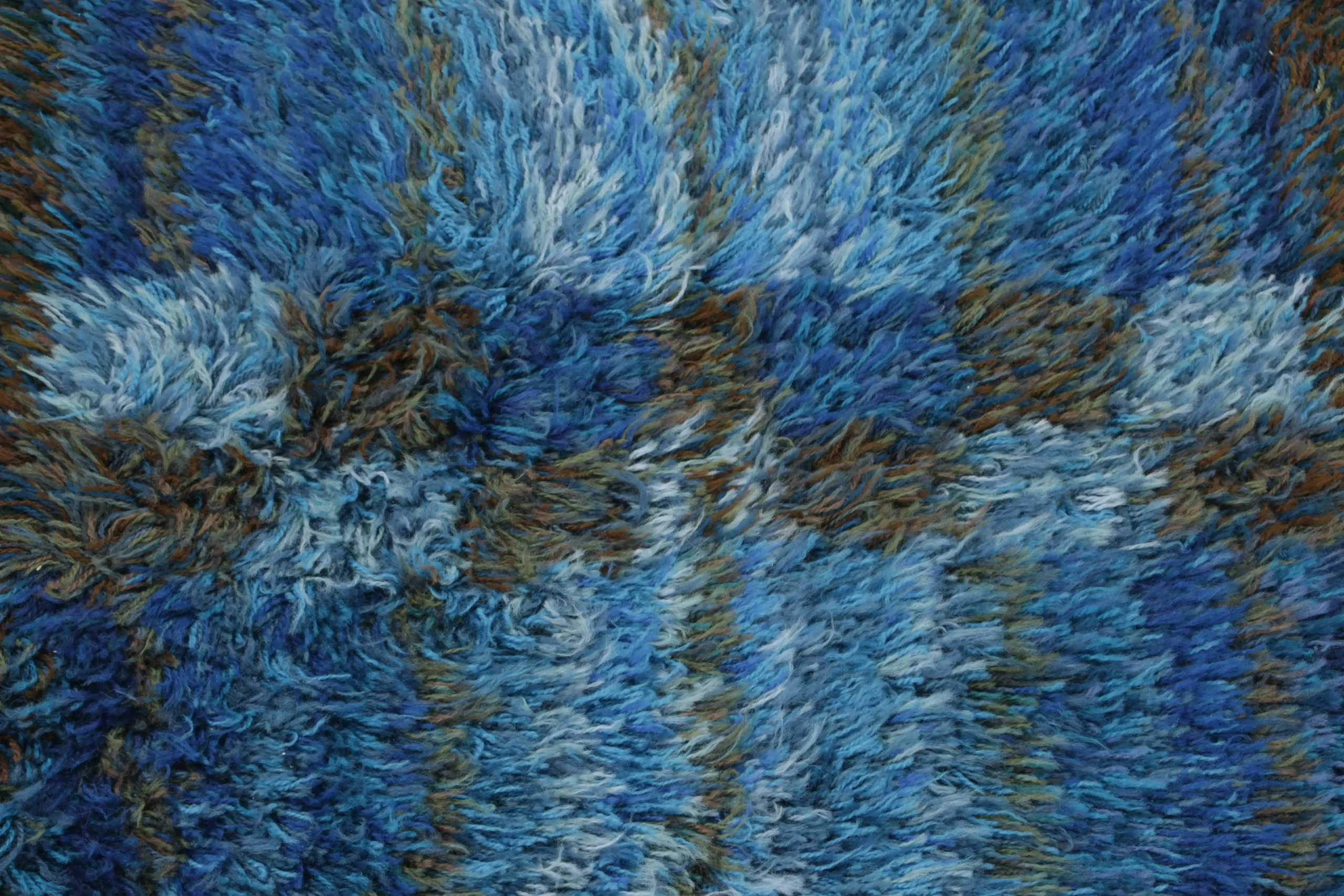 Vintage Swedish Rya Rug