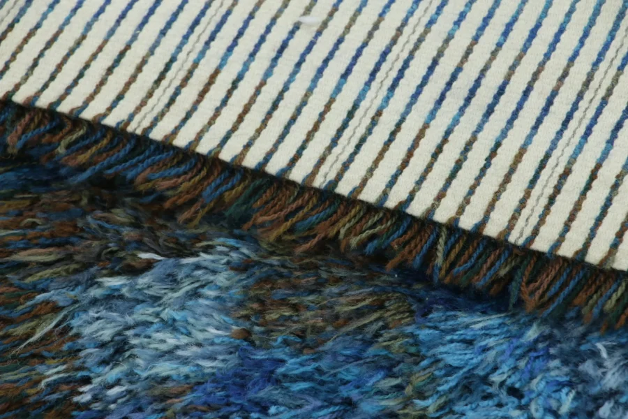 Vintage Swedish Rya Rug