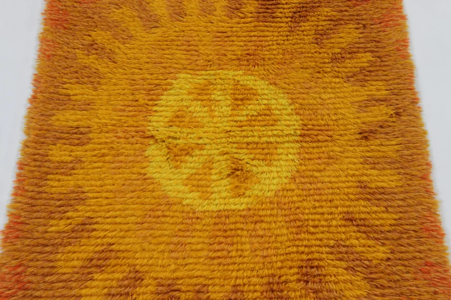 Vintage Swedish Rya Rug