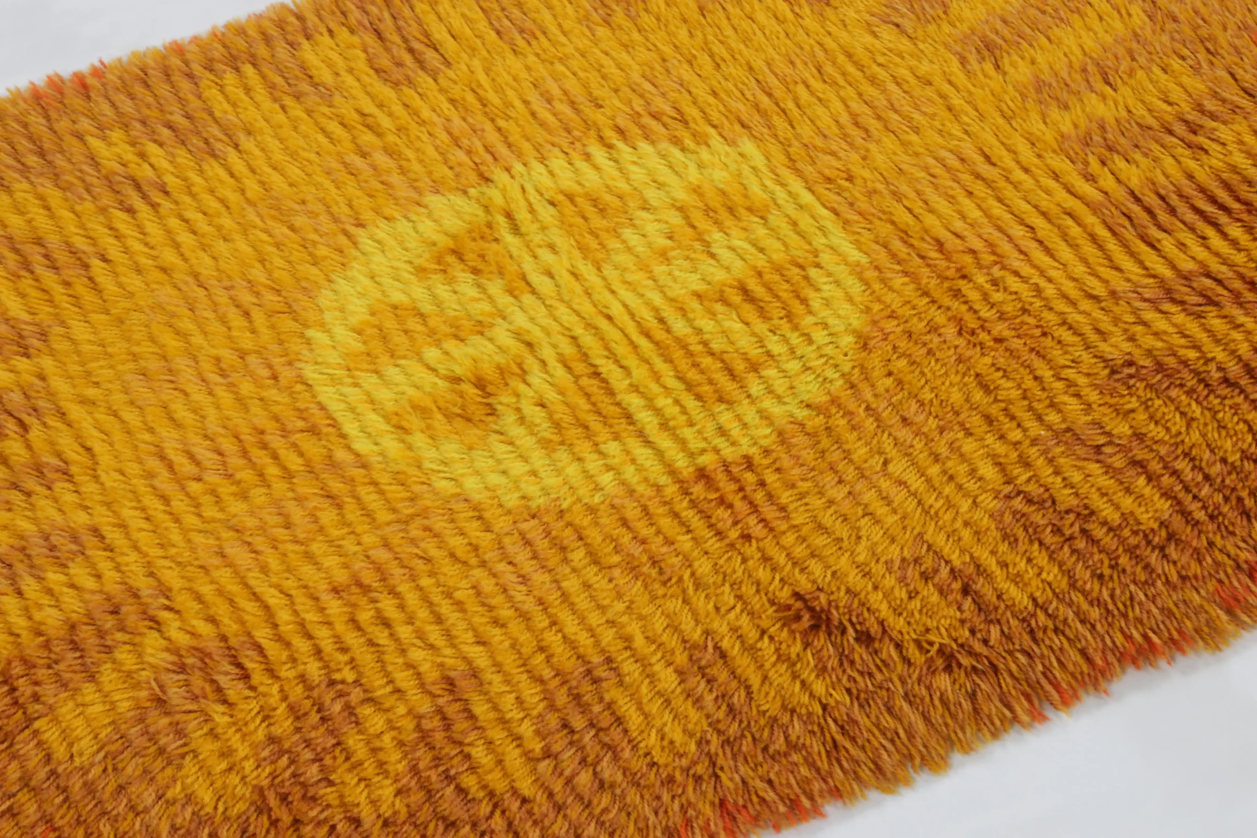 Vintage Swedish Rya Rug