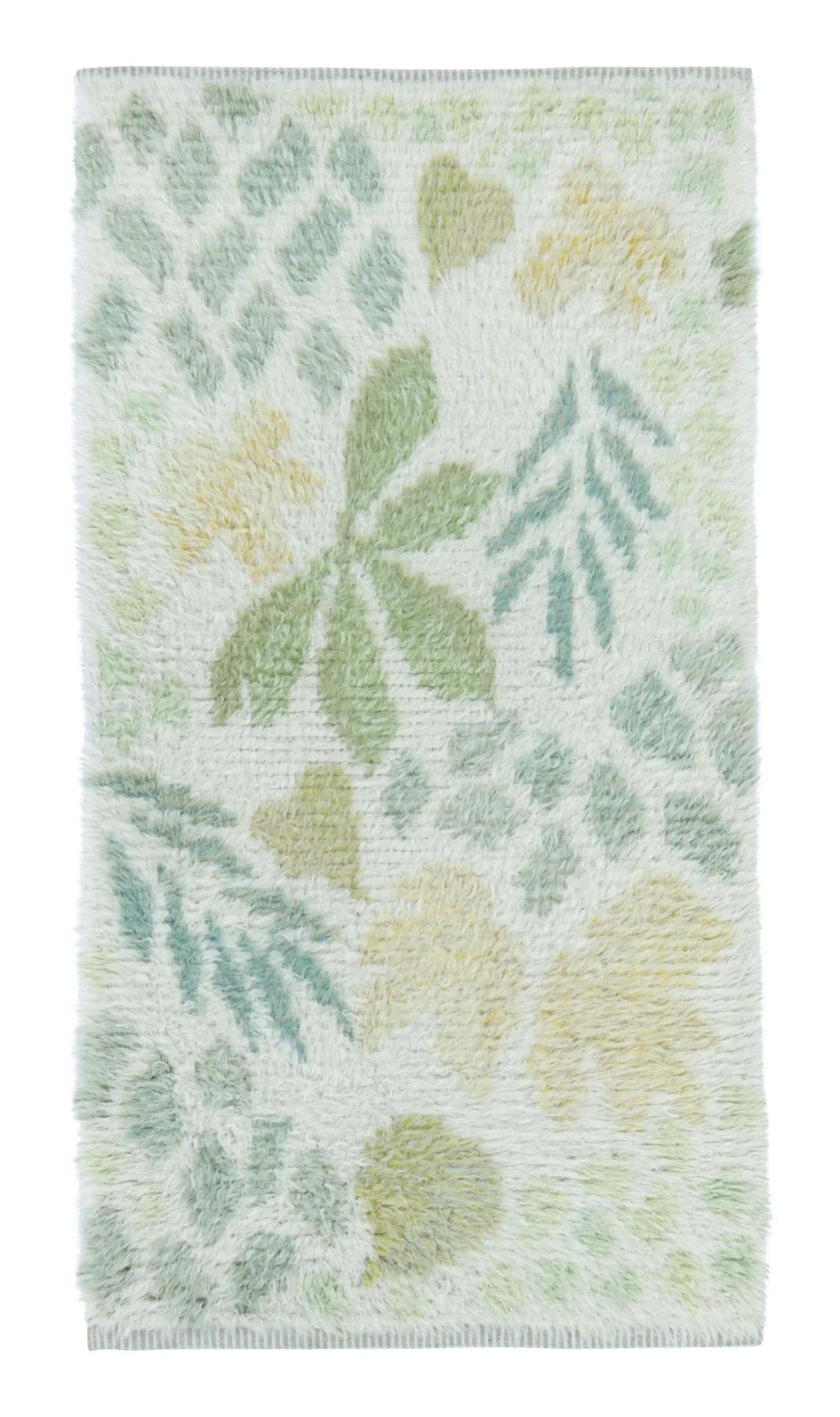Vintage Swedish Rya Floral Rug