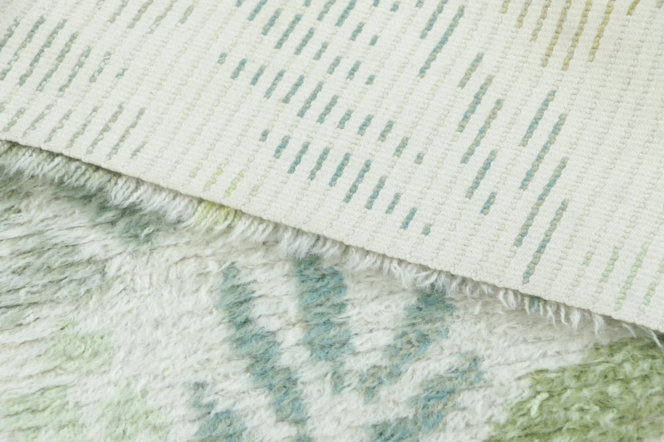 Vintage Swedish Rya Floral Rug
