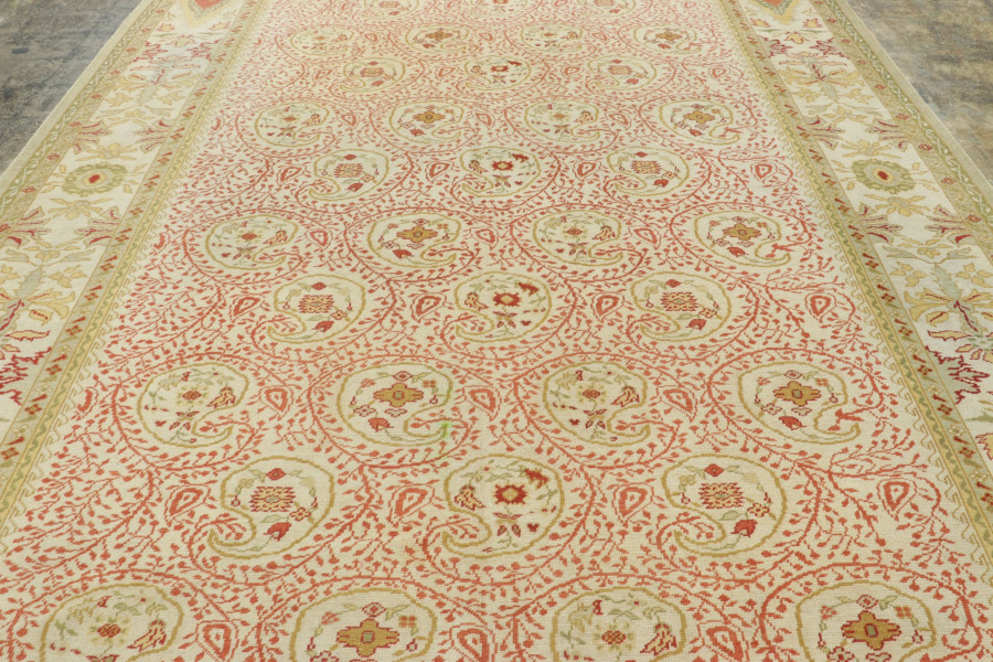 Vintage Oushak Floral Rug