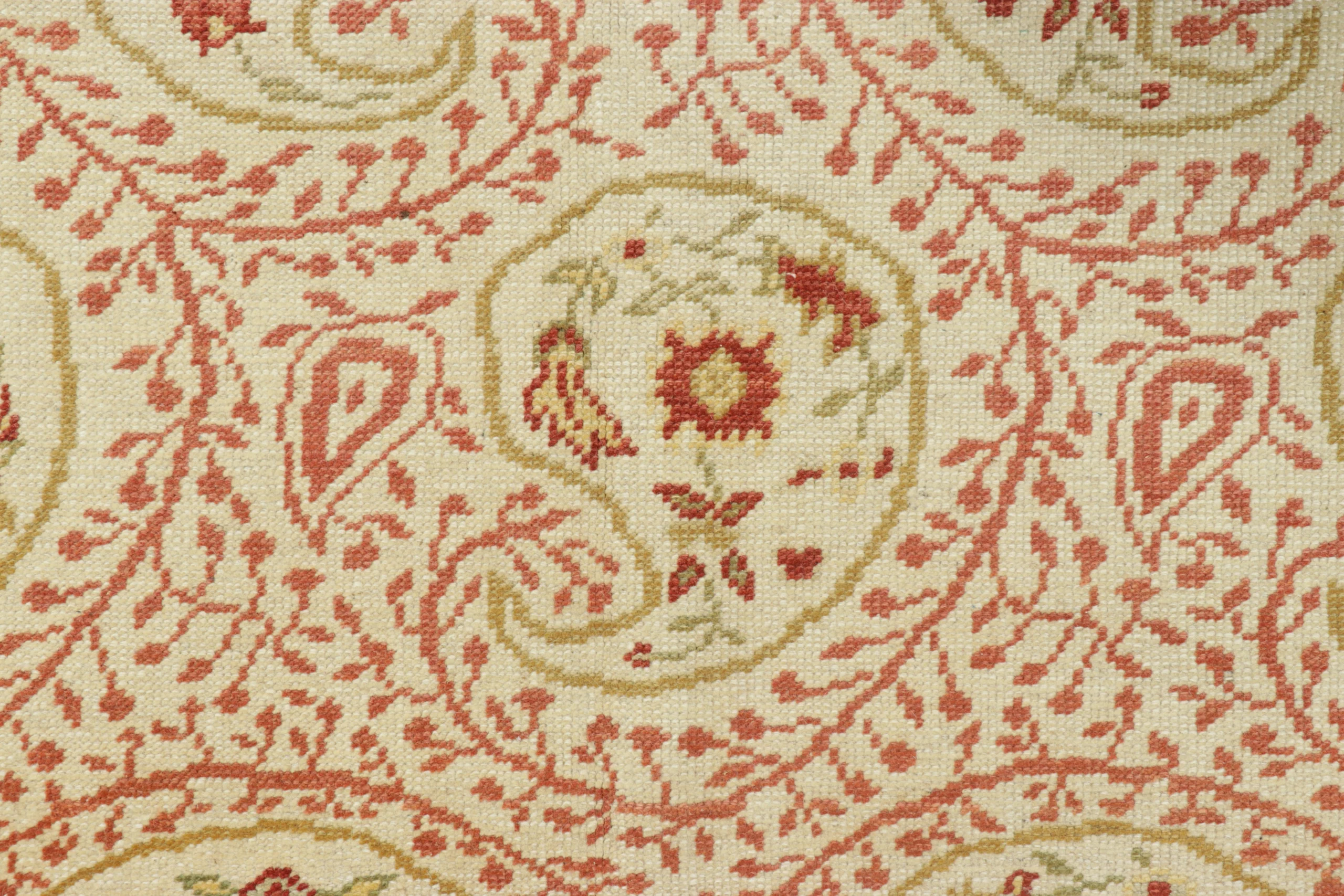 Vintage Oushak Floral Rug