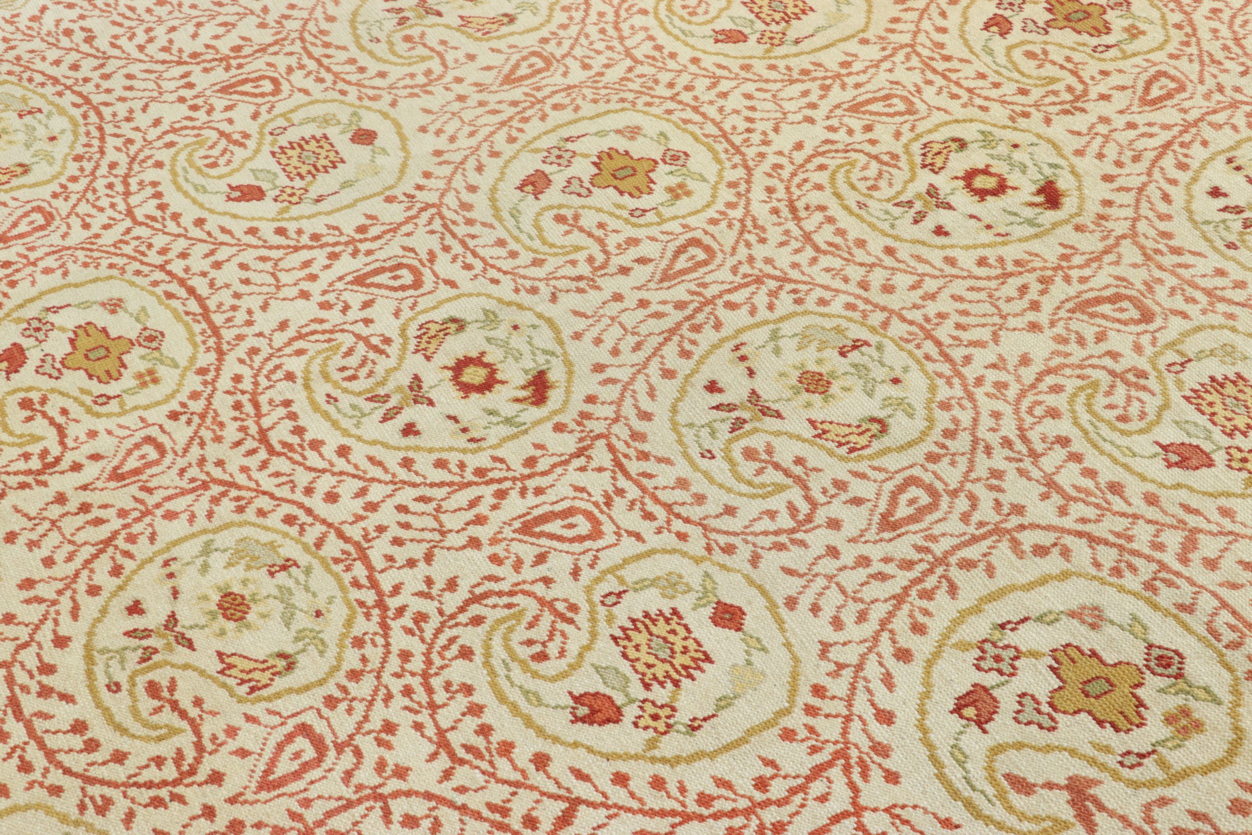 Vintage Oushak Floral Rug