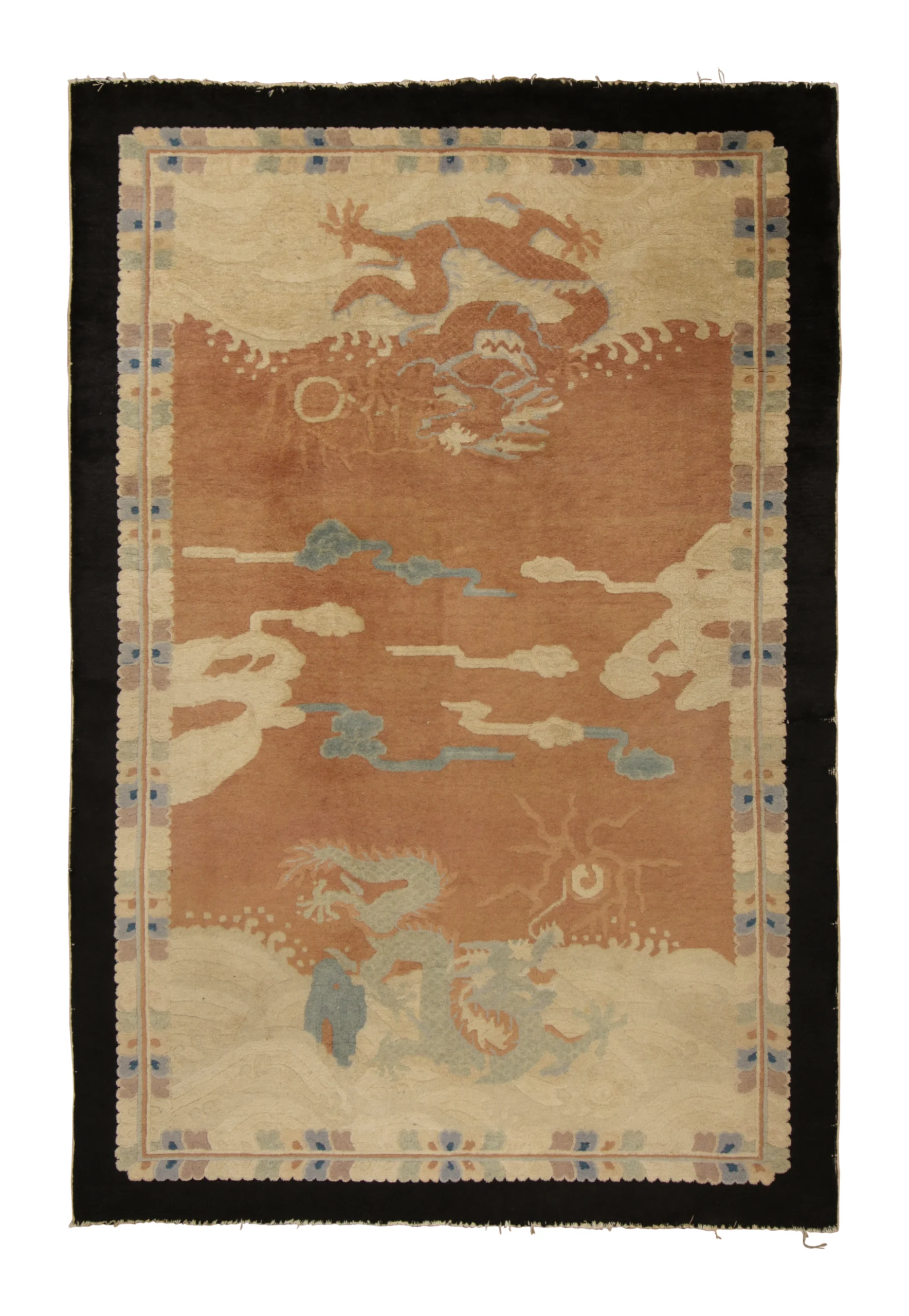 Antique Chinese Art Deco Rug