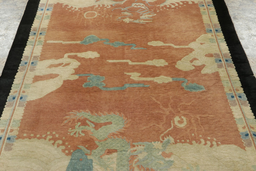 Antique Chinese Art Deco Rug