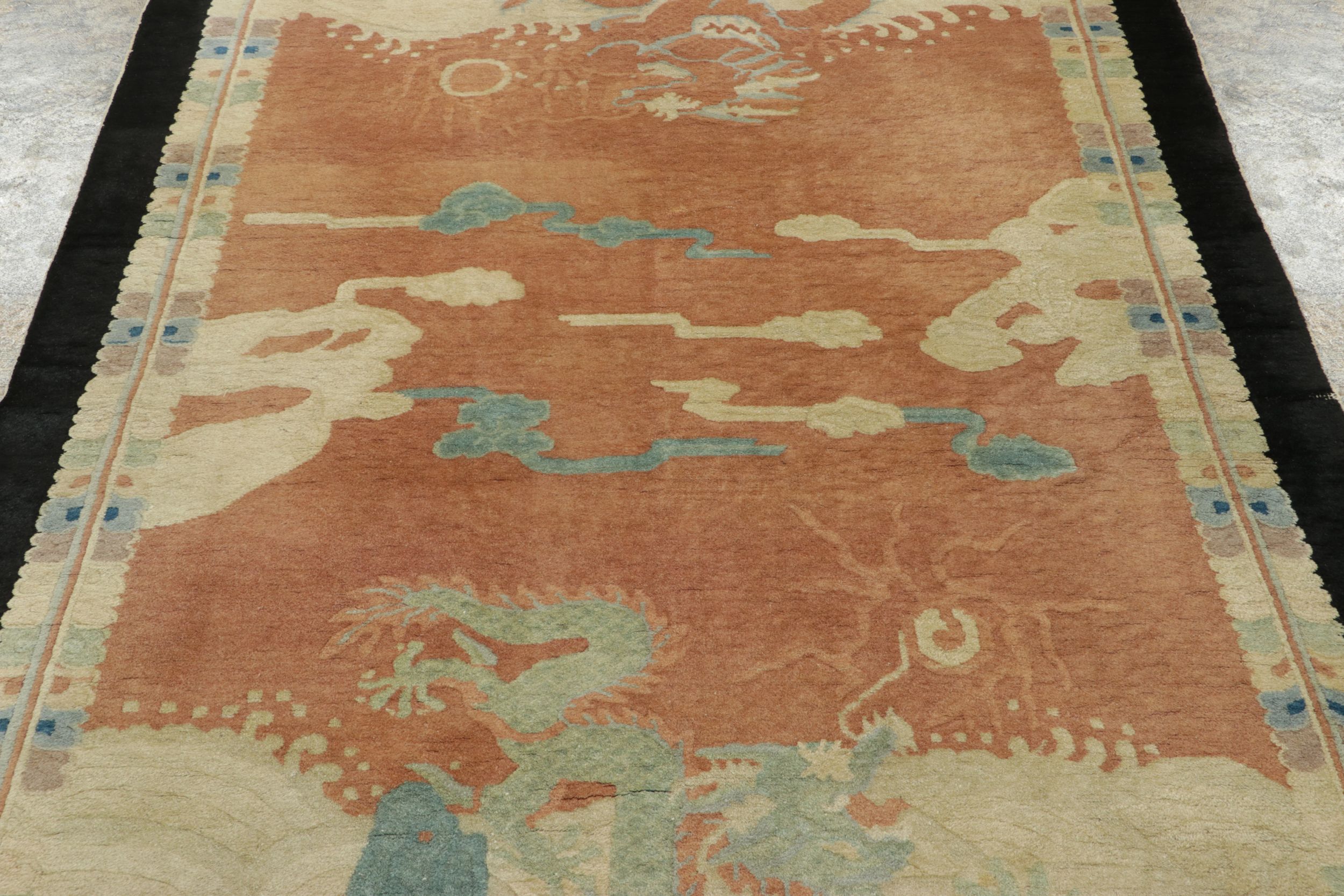 Antique Chinese Art Deco Rug