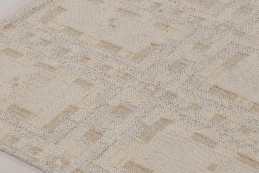 Scandinavian Geometric Flatweave Rug