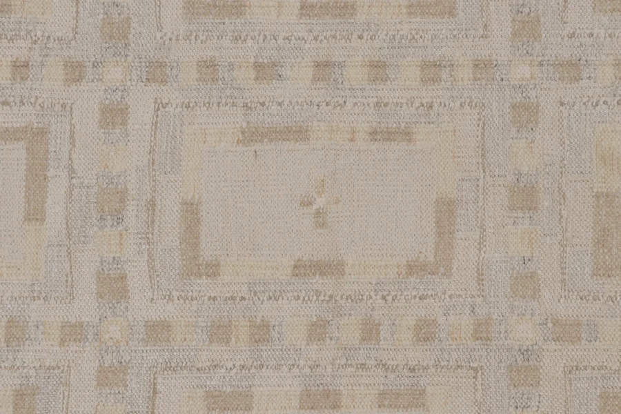 Scandinavian Geometric Flatweave Rug