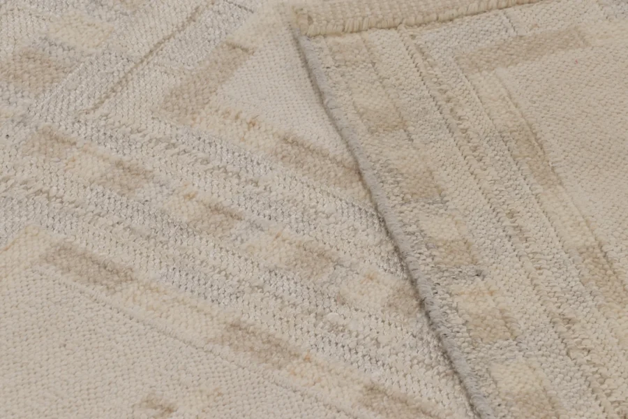 Scandinavian Geometric Flatweave Rug