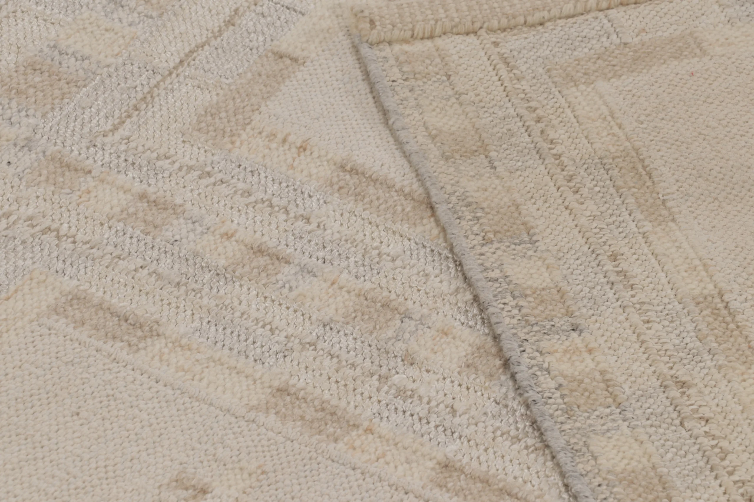Scandinavian Geometric Flatweave Rug