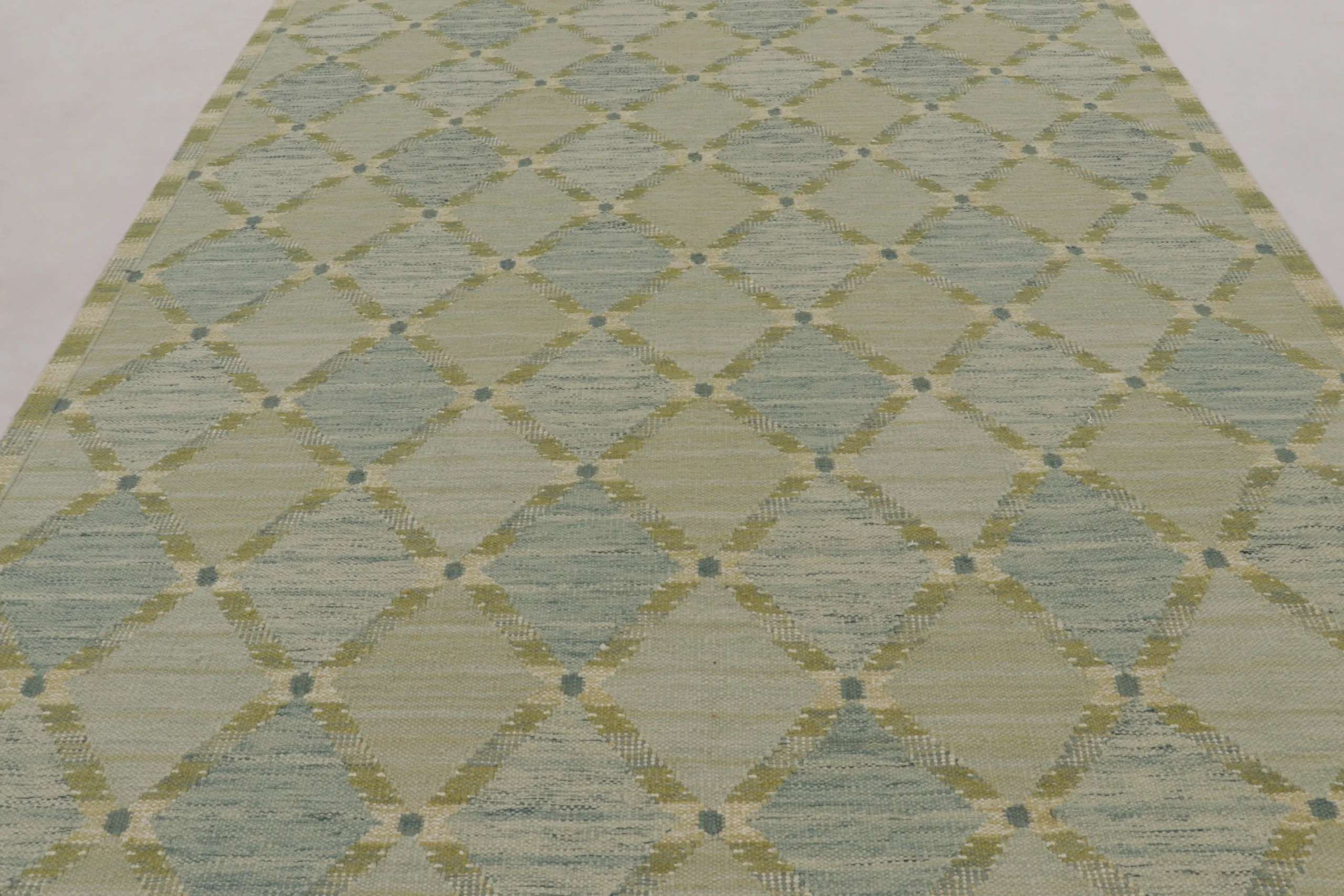 Scandinavian Geometric Flatweave Rug