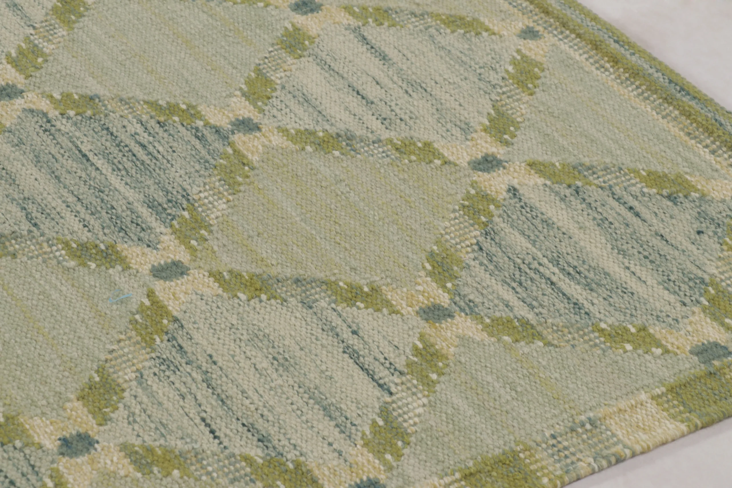 Scandinavian Geometric Flatweave Rug