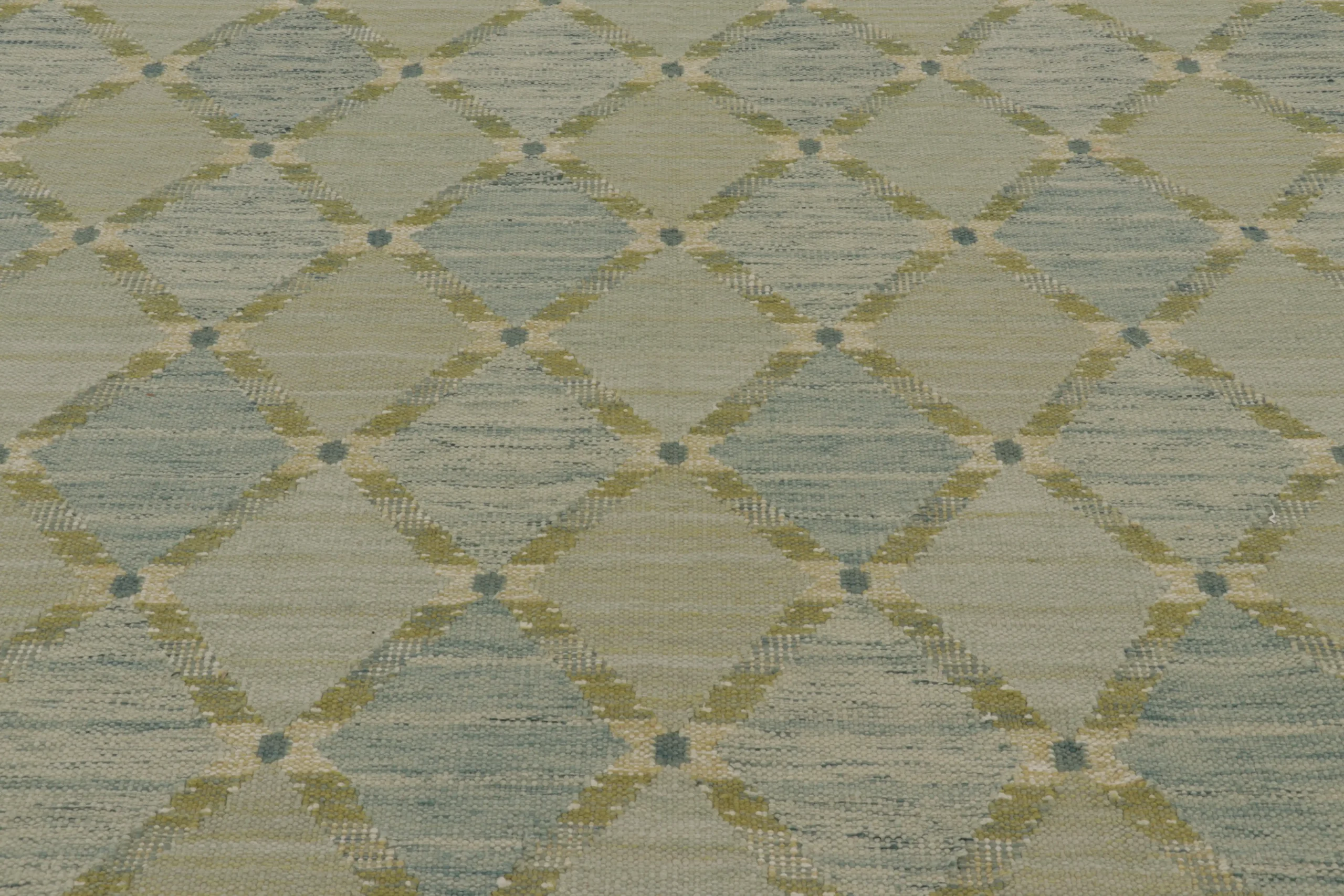 Scandinavian Geometric Flatweave Rug