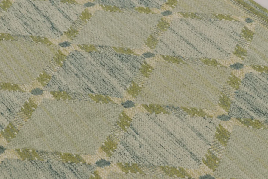 Scandinavian Geometric Flatweave Rug