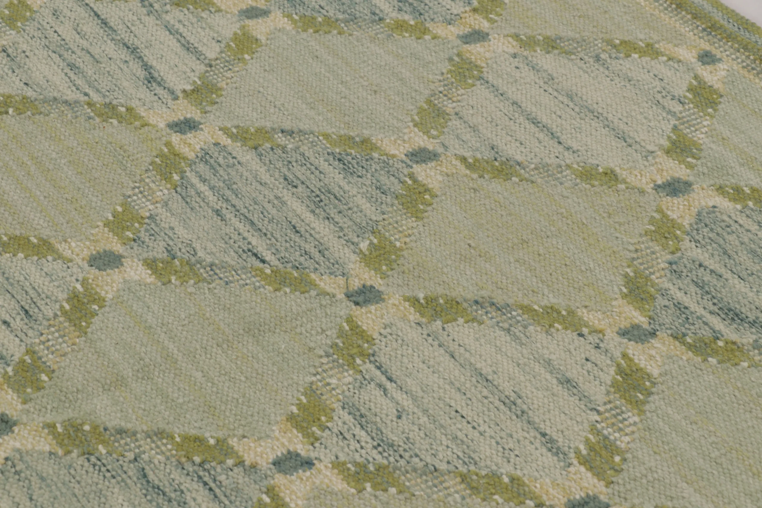 Scandinavian Geometric Flatweave Rug