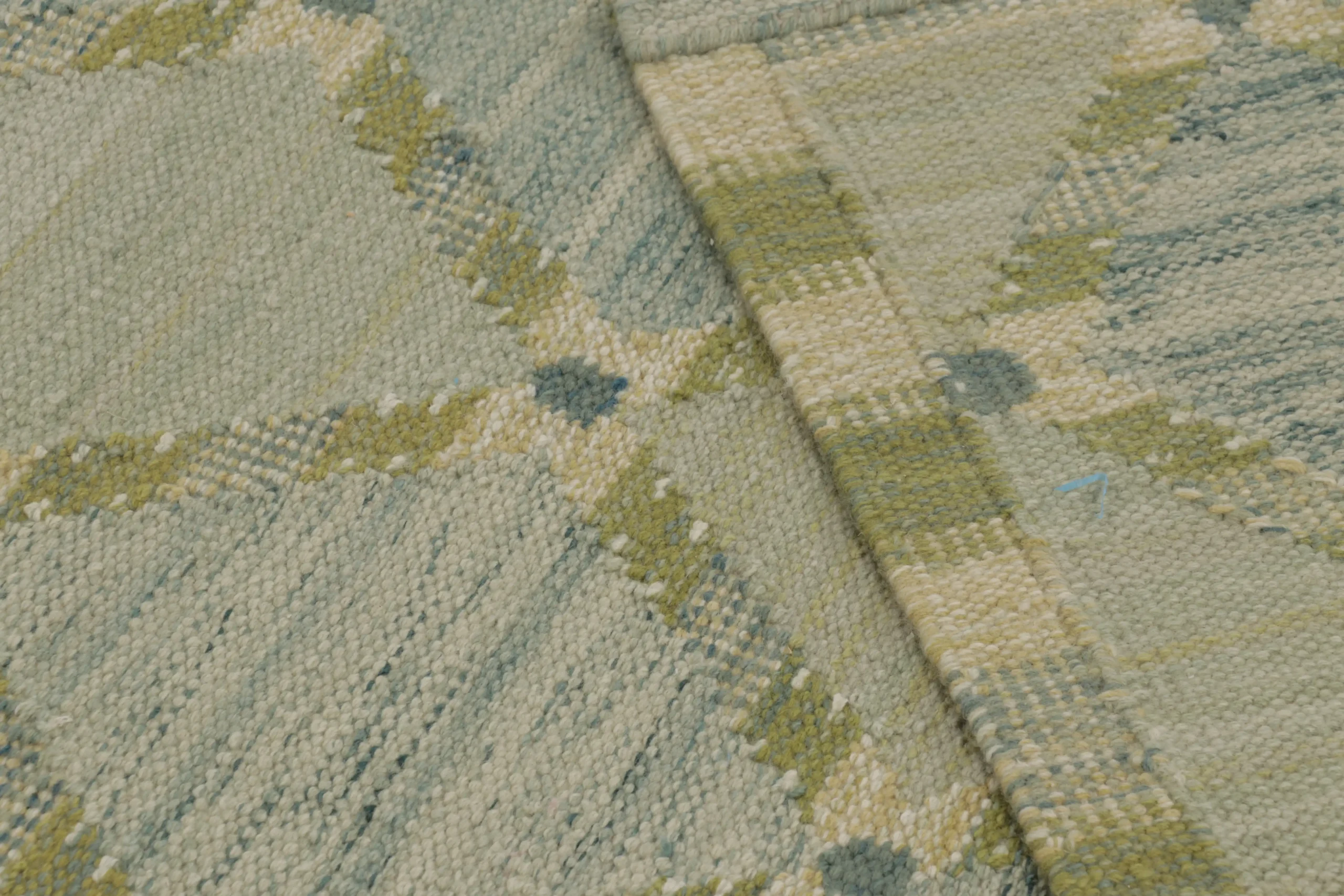 Scandinavian Geometric Flatweave Rug