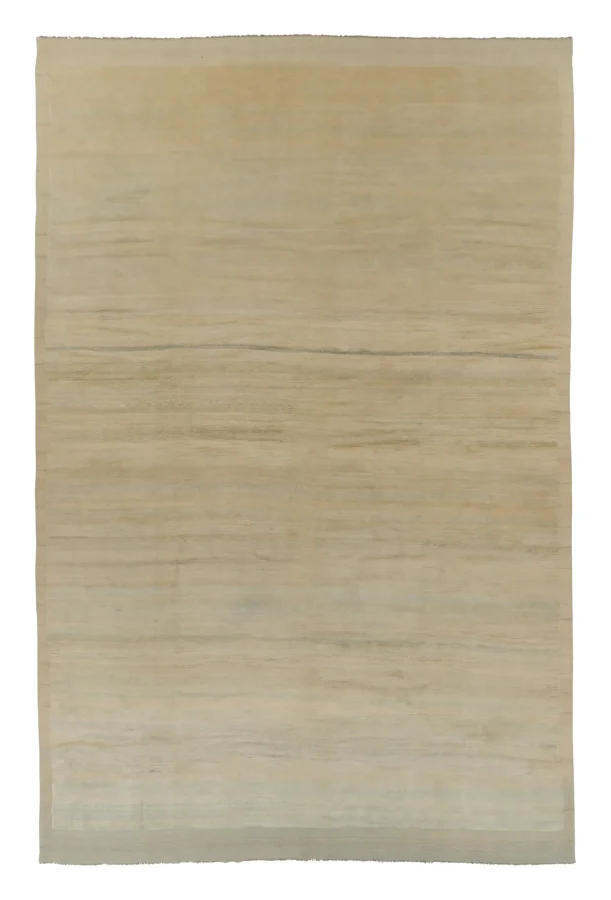 Rug & Kilim’s Contemporary Oversized Rug in Cream, Beige and Blue Tones
