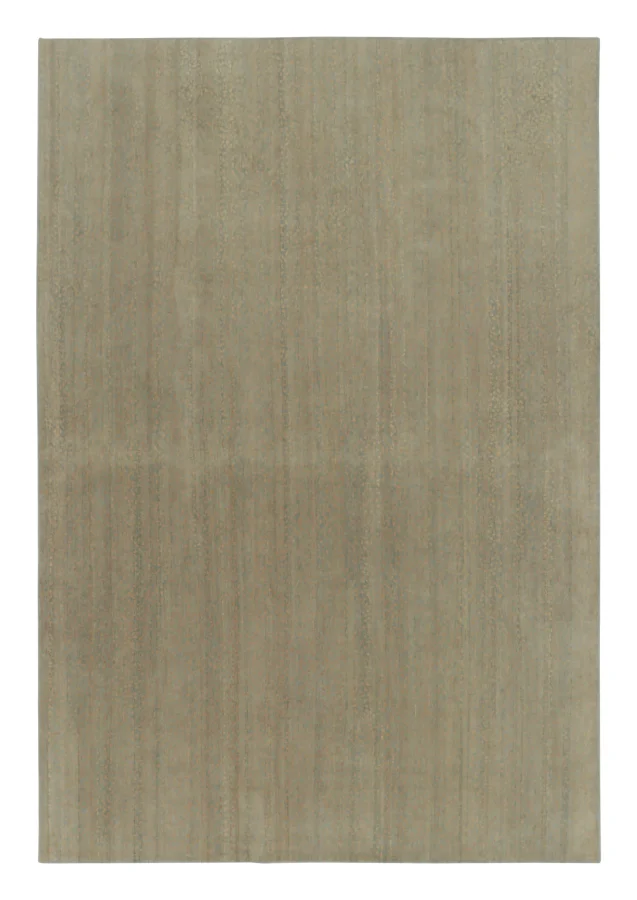 Rug & Kilim’s Modern Textural Custom Rug with Subtle Floral Pattern