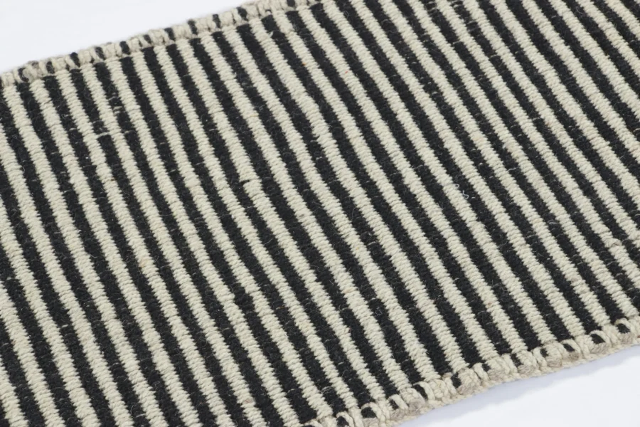 Modern Striped Kilim Runner Rug