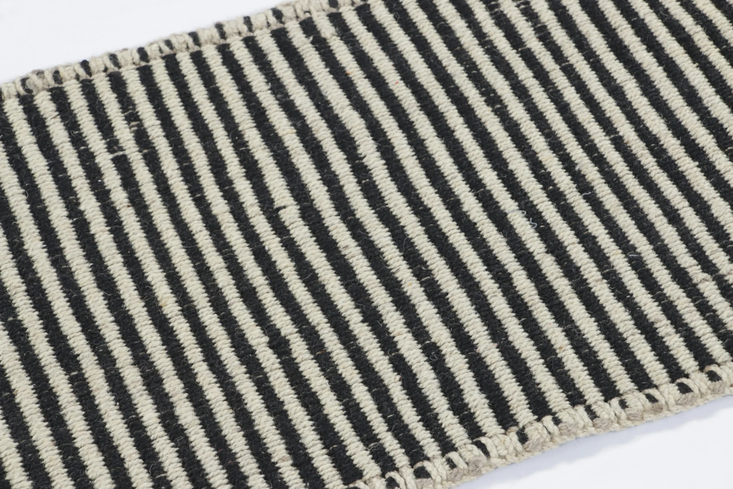 Modern Striped Kilim Runner Rug