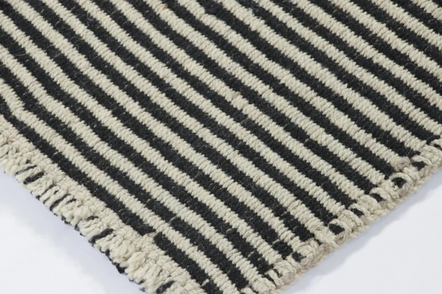 Modern Striped Kilim Runner Rug