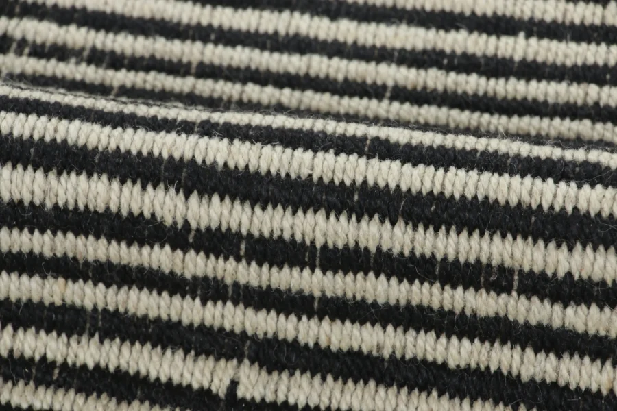 Modern Striped Kilim Runner Rug