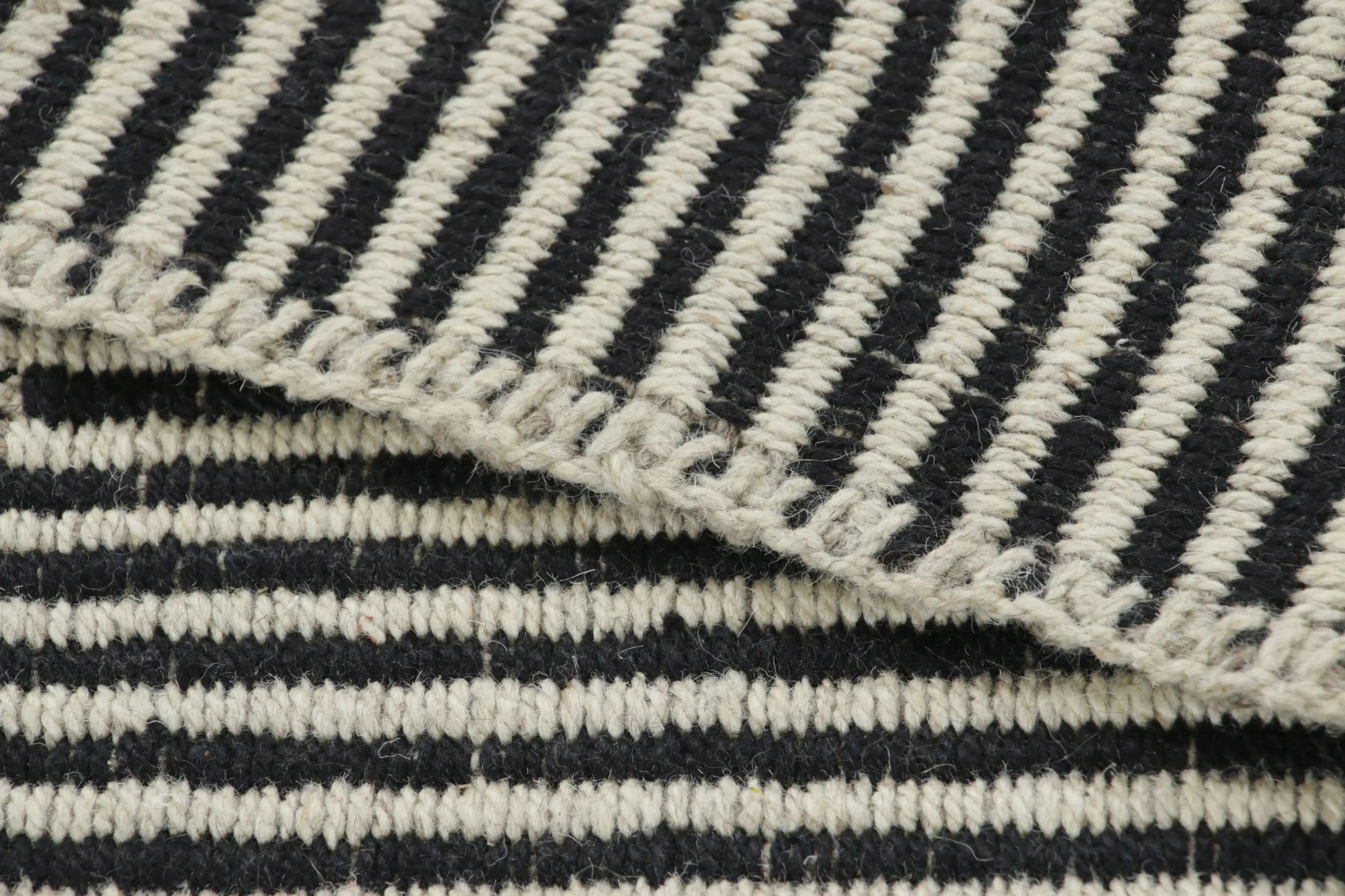 Modern Striped Kilim Runner Rug