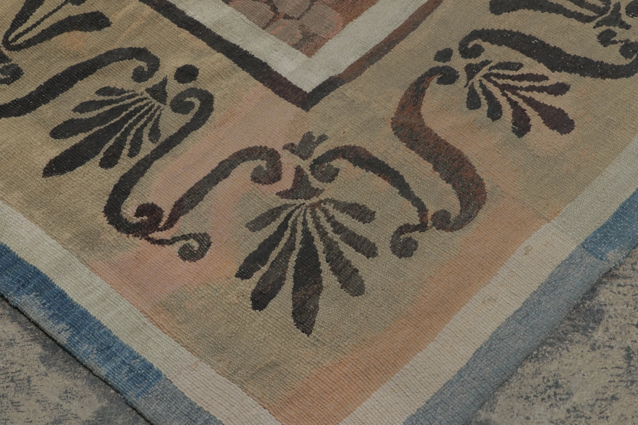 Oversized Antique Aubusson Rug