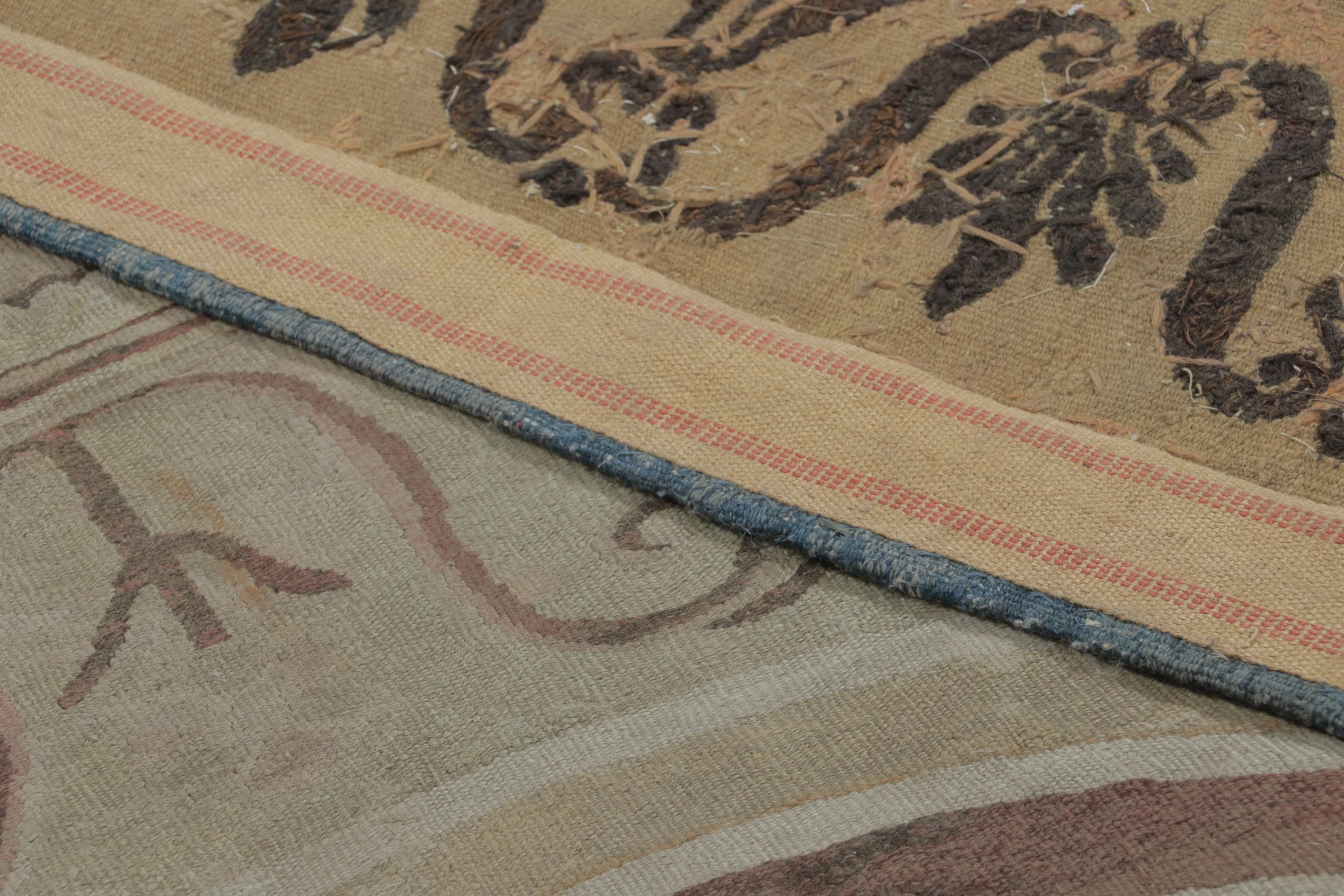 Oversized Antique Aubusson Rug